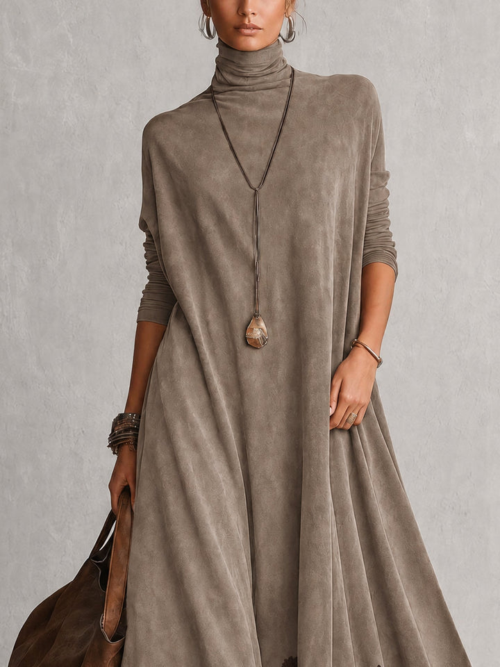 Albria - Robe Longue à Manches Longues Style Vintage