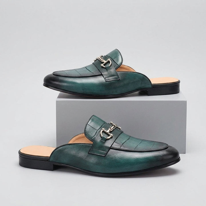Idris - Chaussures en Cuir Ouvertes À L'arrière