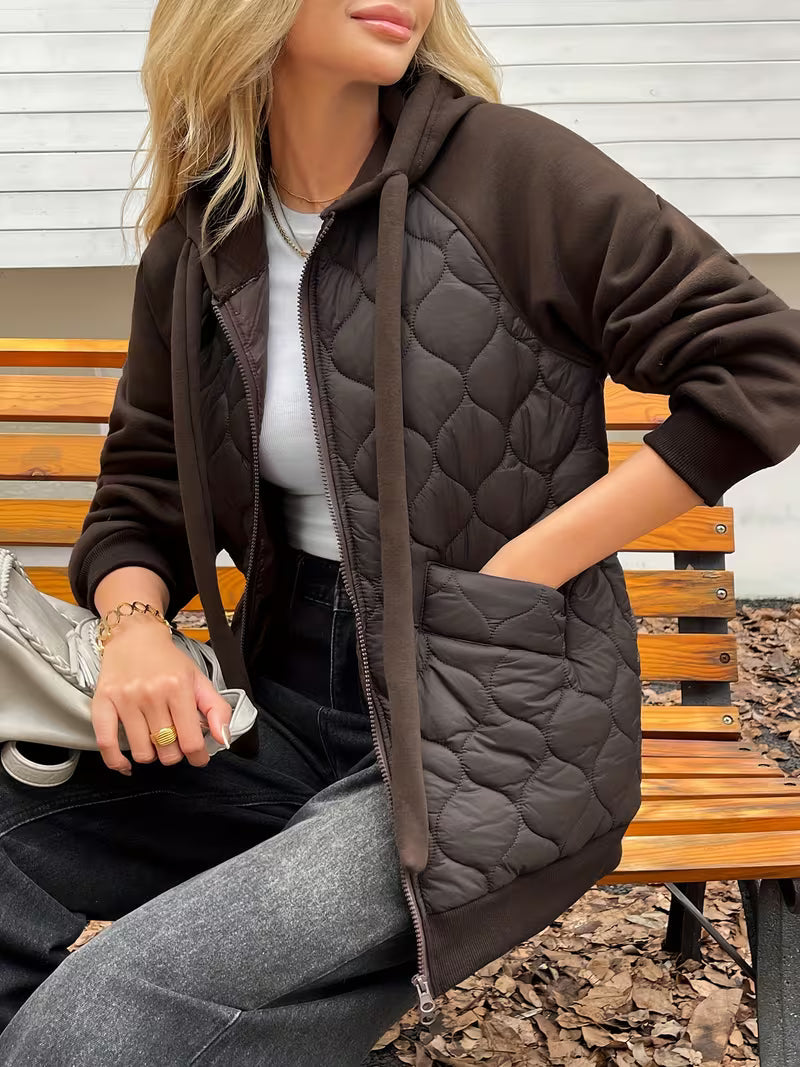 Adriyan - Veste à Manches Longues Avec Empiècements Matelassés