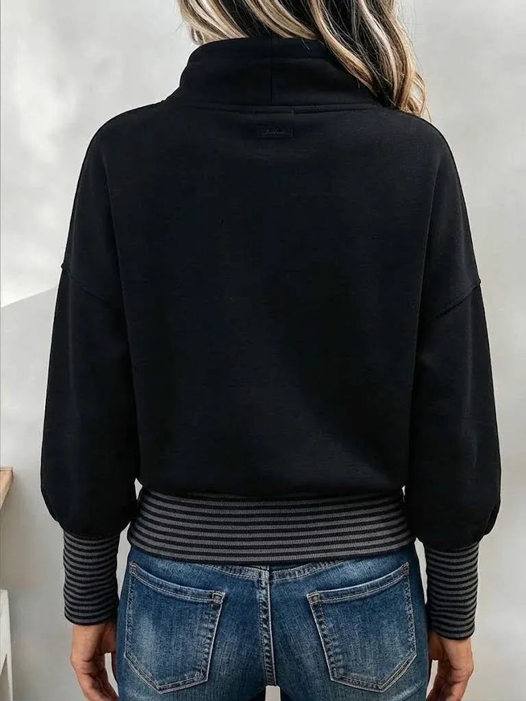 Nibika - Sweat-Shirt À Col Montant Et Cordon De Serrage