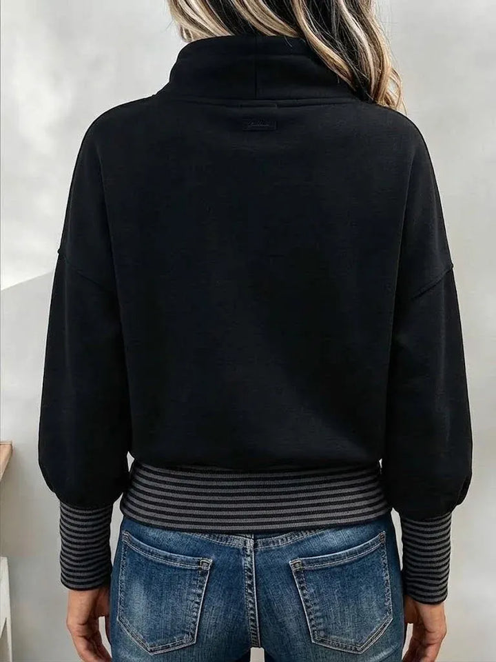 Nibika - Sweat-Shirt À Col Montant Et Cordon De Serrage