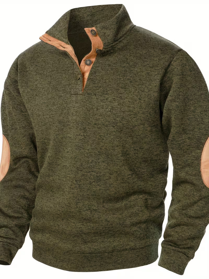 Kashyap - Sweat Shirt à col Montant et Manches Longues