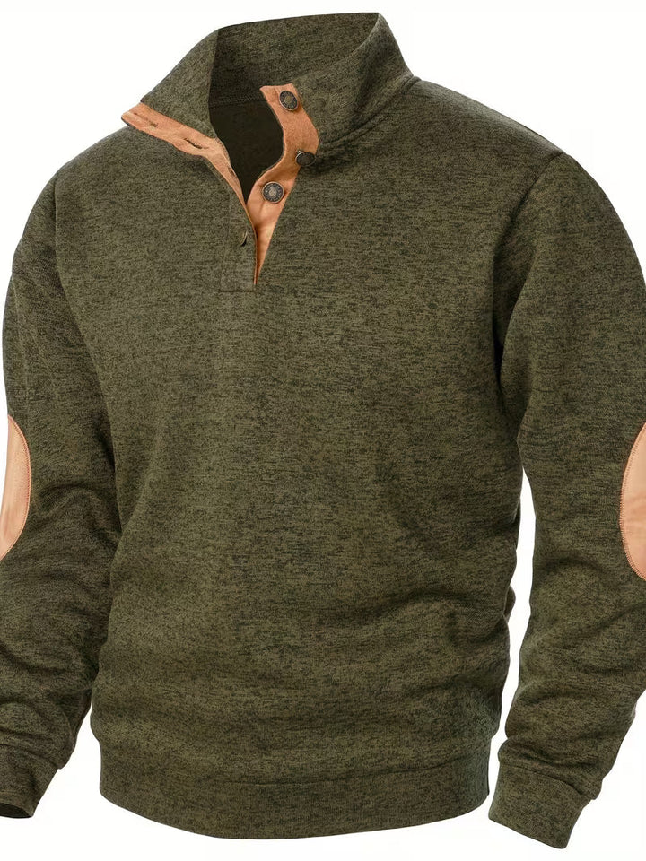 Kashyap - Sweat Shirt à col Montant et Manches Longues