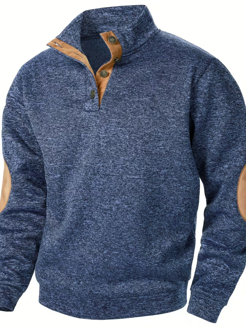 Kashyap - Sweat Shirt à col Montant et Manches Longues