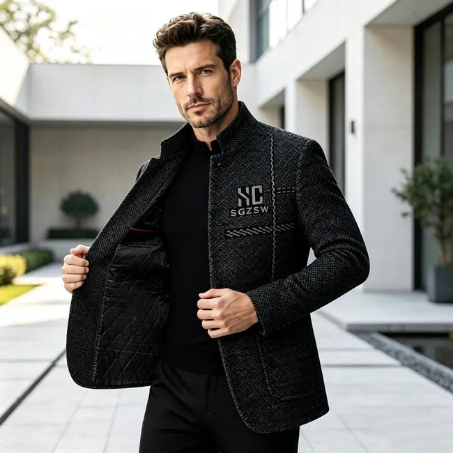 Jallen - Veste en Maille Texturée Avec Poches
