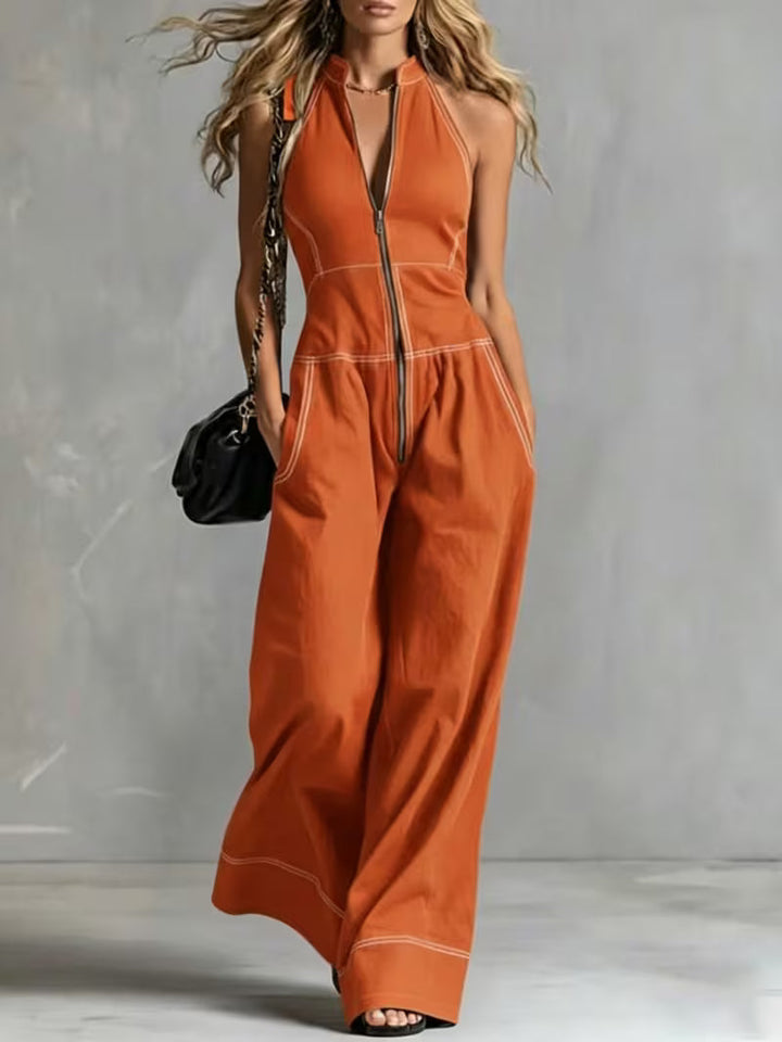 Bryana - Combinaison à Rayures en Patchwork
