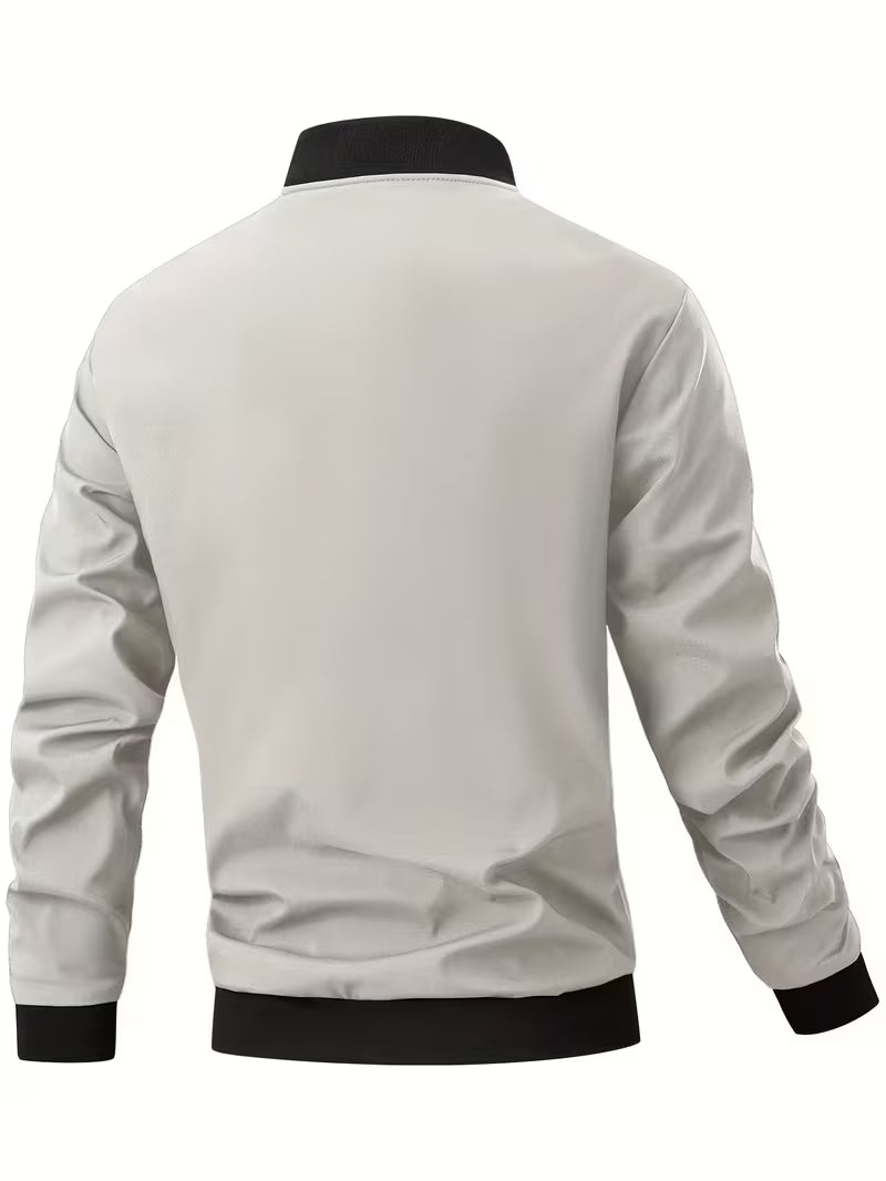Akrum - Blouson Aviateur Décontracté Avec Fermeture Éclair