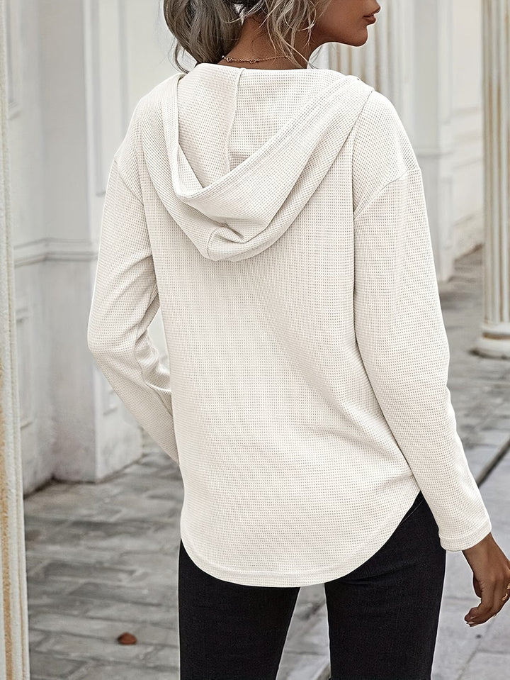 Seonie - Manches Longues Sweat À Capuche À Col en V