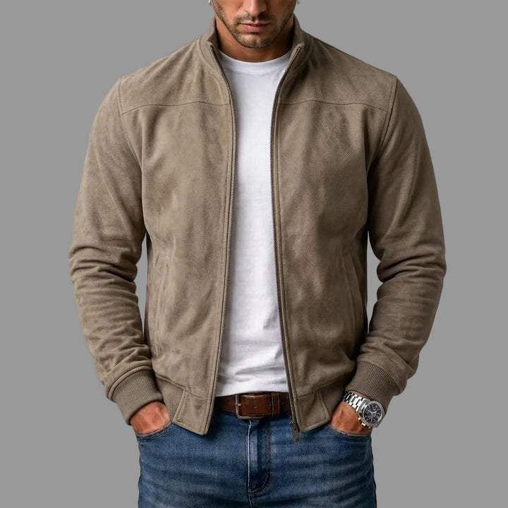 Brayden - Blouson Aviateur en Daim