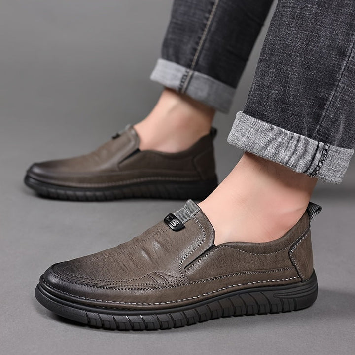 Faran - Chaussures Sans Lacets Avec Surpiqûres et Semelles Texturées