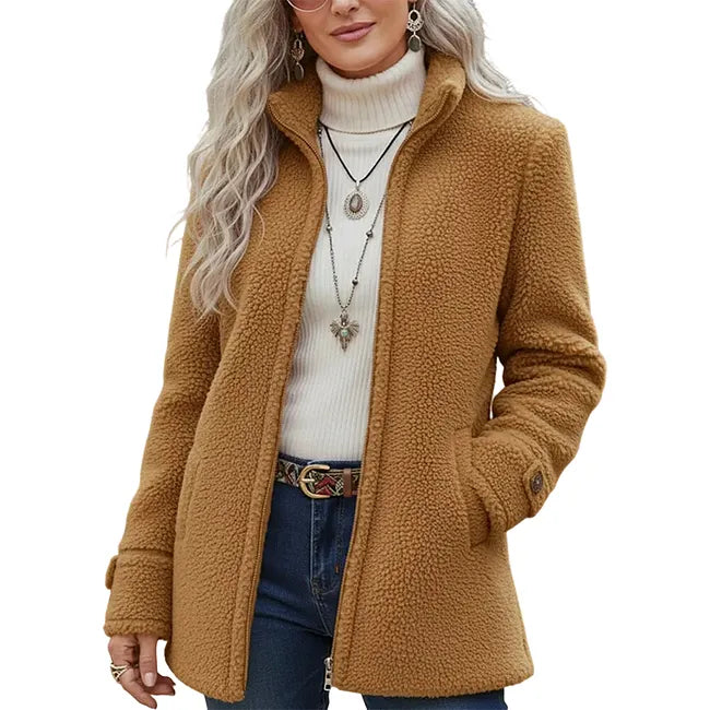 Elanne - Veste Décontractée À Col Montant