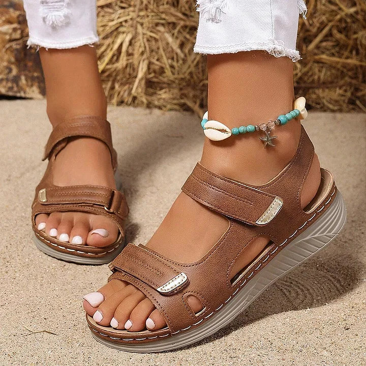 Astride - Sandales Orthopédiques en Cuir À Semelles Souples