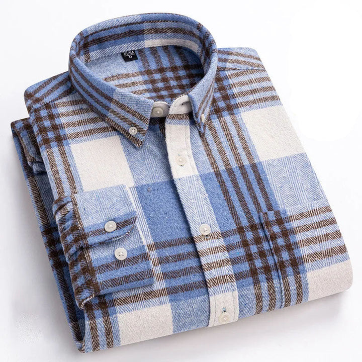 Joman - Chemise À Carreaux À Manches Longues Et Boutons