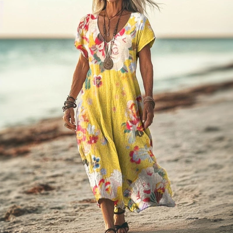 Neldae - Robe À Imprimé Floral Vintage