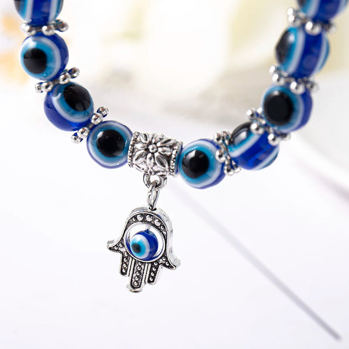 Eliani - Bracelet De Cheville Saphira Avec Breloques « Œil Maléfique »