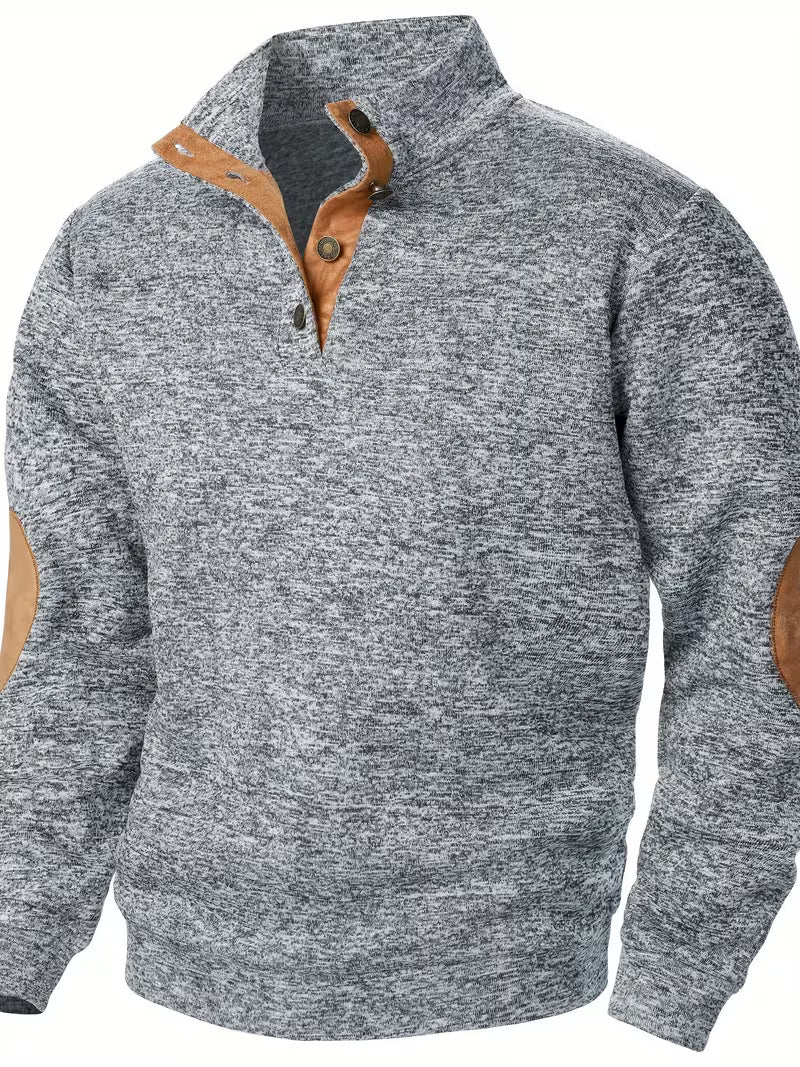 Kashyap - Sweat Shirt à col Montant et Manches Longues