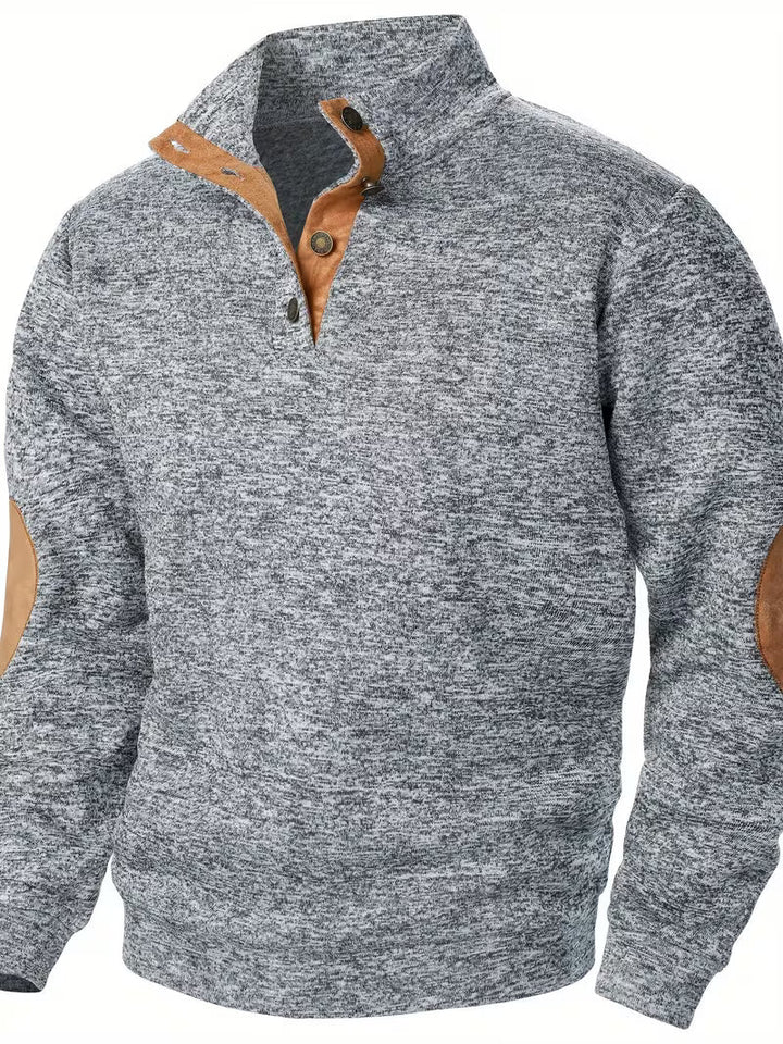 Kashyap - Sweat Shirt à col Montant et Manches Longues