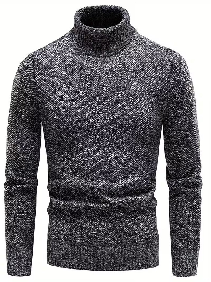 Wessam - Pull en Maille À Col Roulé Élégant