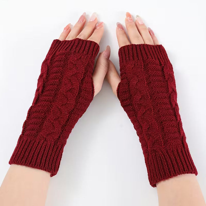 Knitoria - Gants Sans Doigts Unisexes en Tricot Acrylique