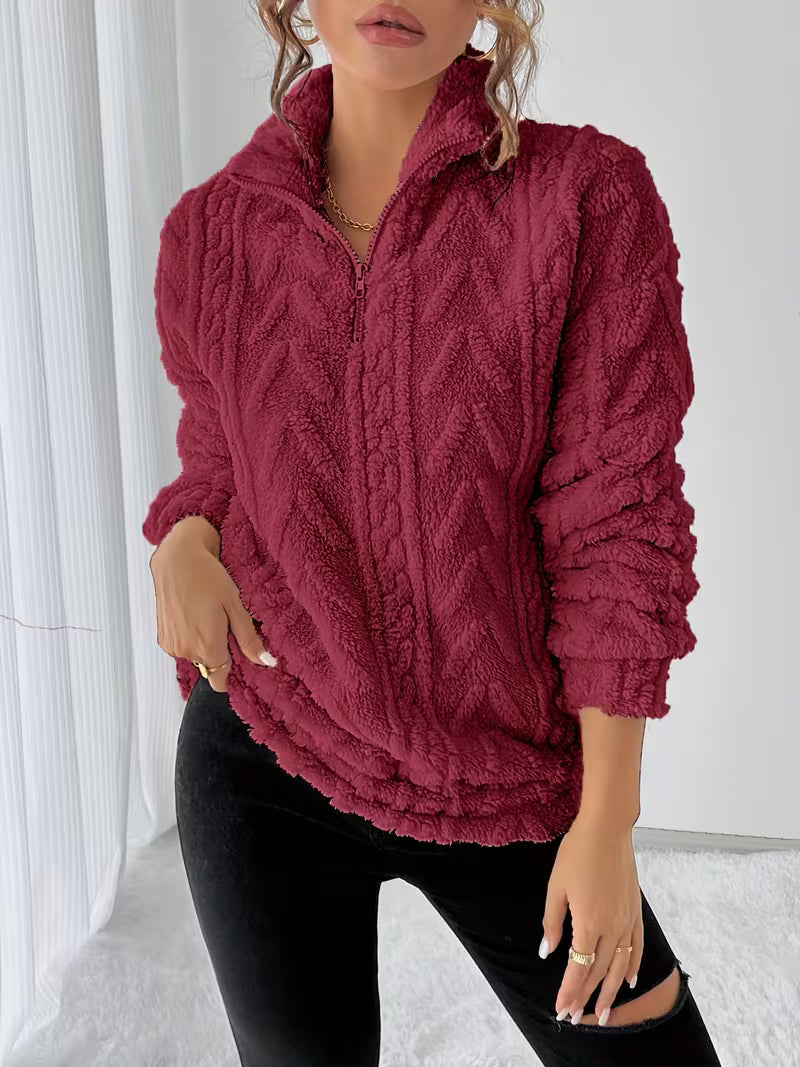 Nessia - Sweat-Chemise Polaire Chaud Et Polyvalent