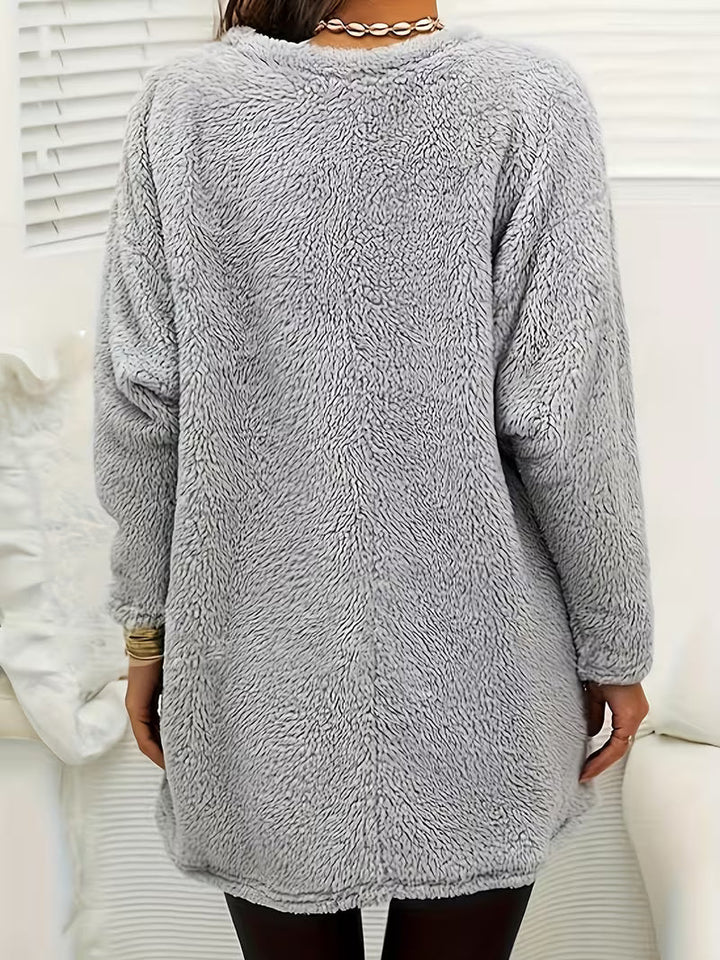 Zibija - Sweat-Shirt en Polaire Avec Imprimé Pissenlit