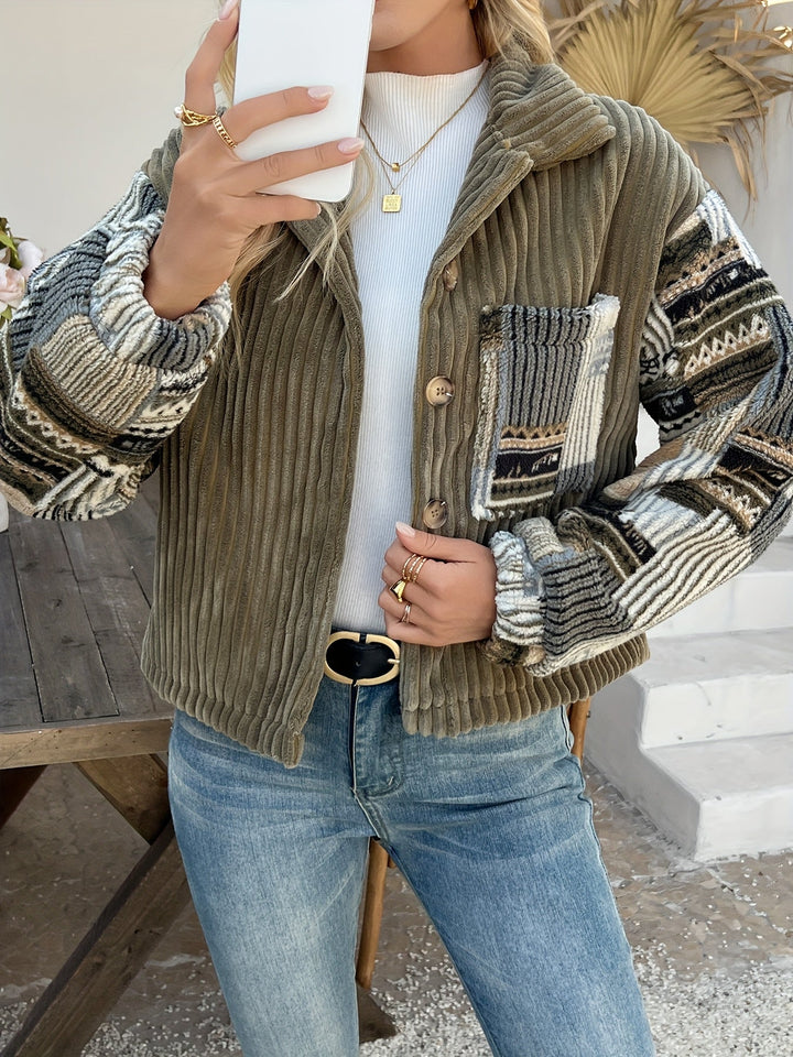Rydia - Veste Boutonnée À Manches Longues Et Col À Revers
