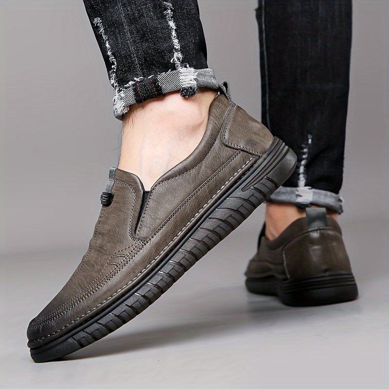 Faran - Chaussures Sans Lacets Avec Surpiqûres et Semelles Texturées