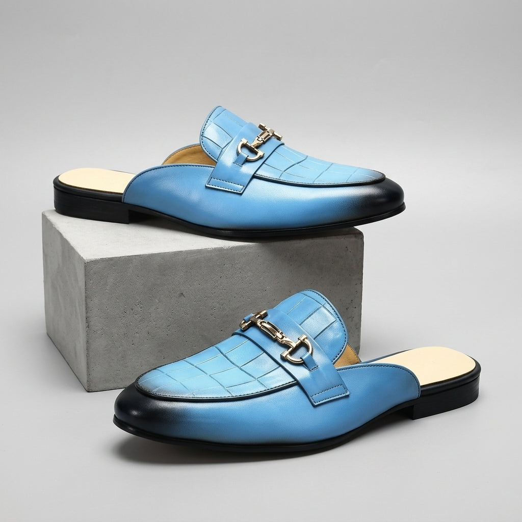 Idris - Chaussures en Cuir Ouvertes À L'arrière