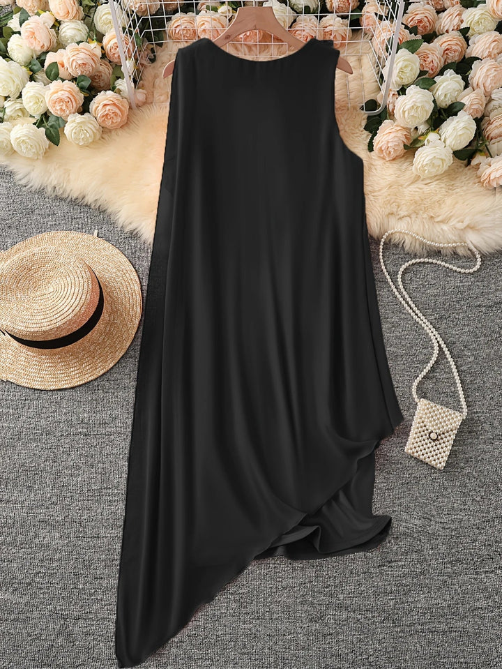 Maren - Robe MIDI Élégante Sans Manches