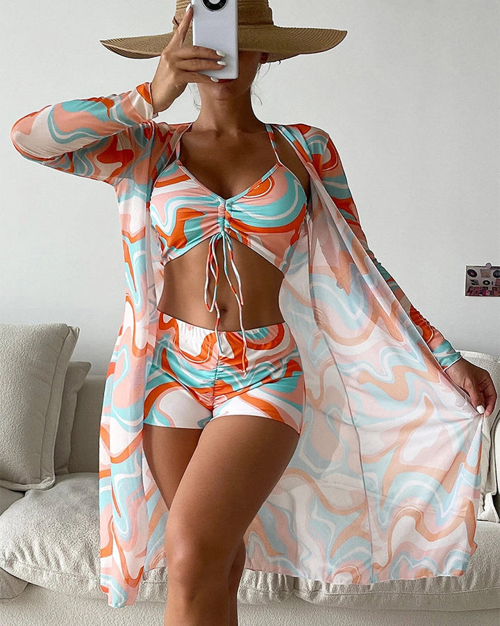Silvija - Ensemble Bikini Imprimé 3 Pièces