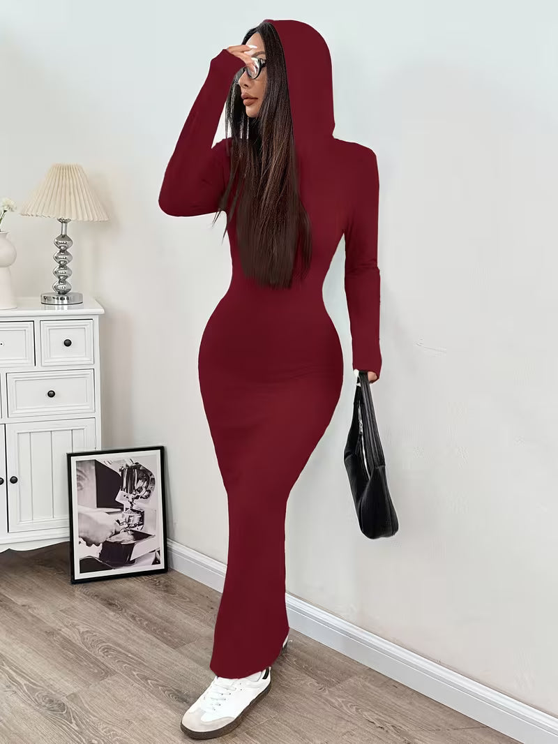 Dahye - Robe Longue À Manches Longues Et Capuche