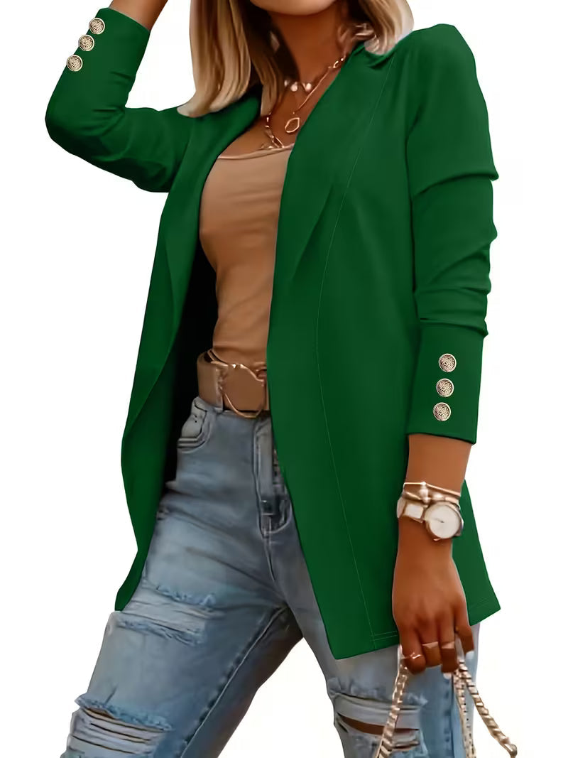 Nikia - Blazer À Manches Longues Et Boutons Décoratifs