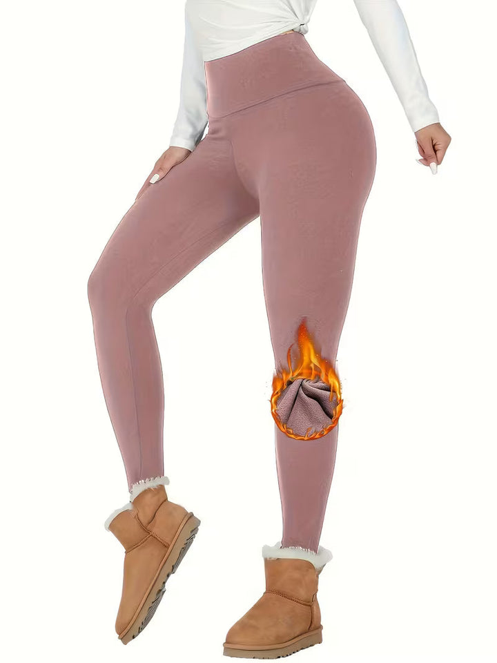 Linzay - Leggings Taille Haute Doublés De Polaire Thermique