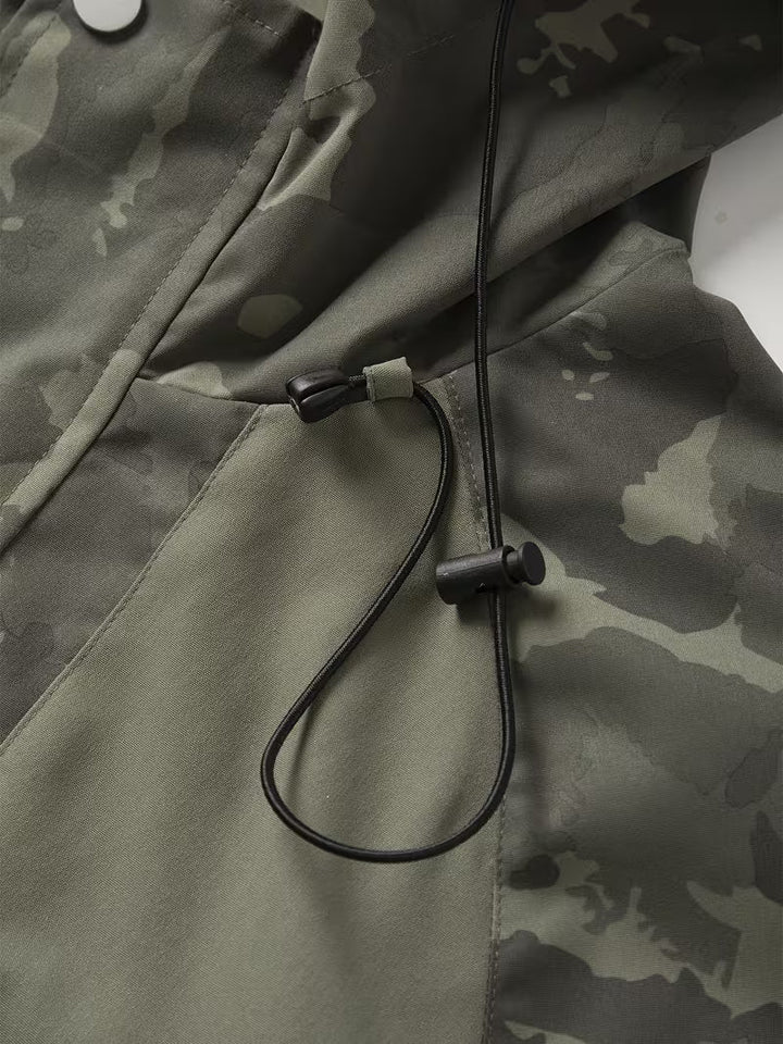 Brekks - Veste Coupe-Vent À Capuche Motif Camouflage