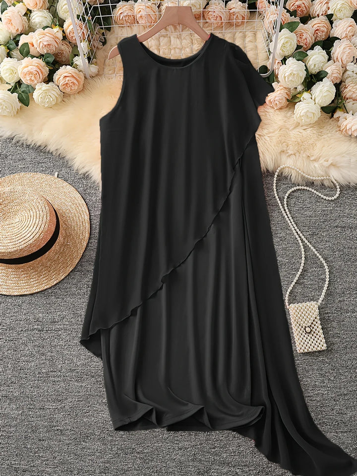 Maren - Robe MIDI Élégante Sans Manches