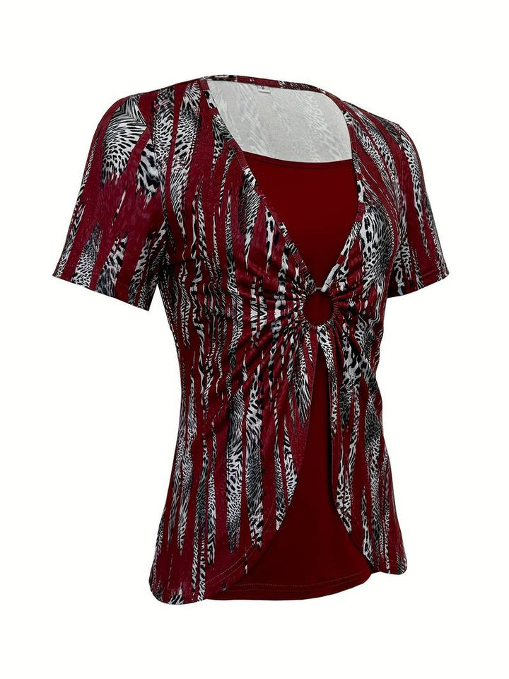 Nairy - T-shirt Décontracté À Imprimé