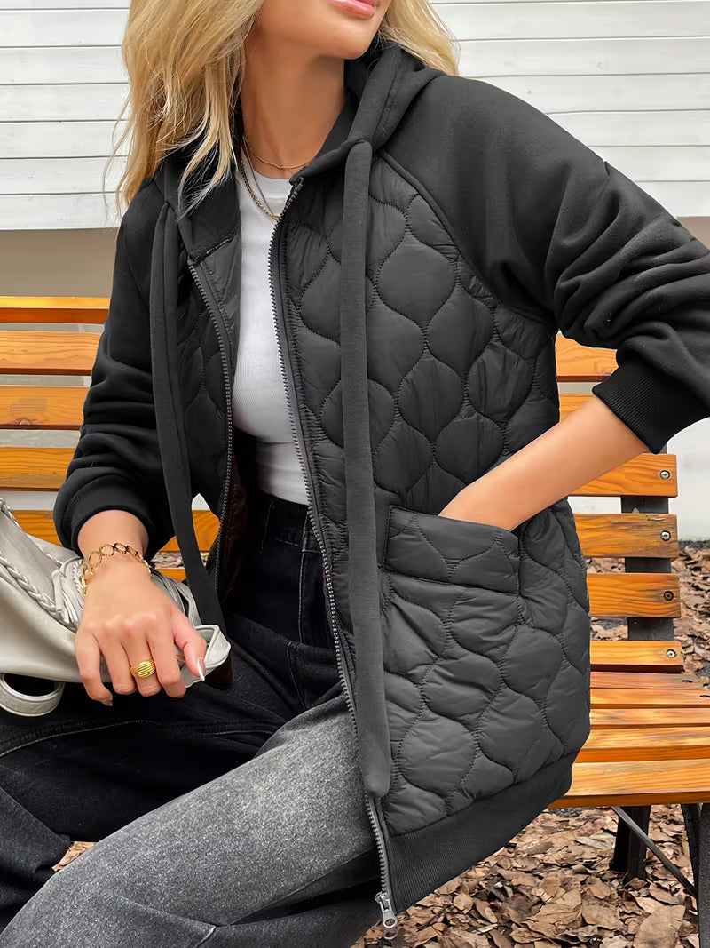 Adriyan - Veste à Manches Longues Avec Empiècements Matelassés
