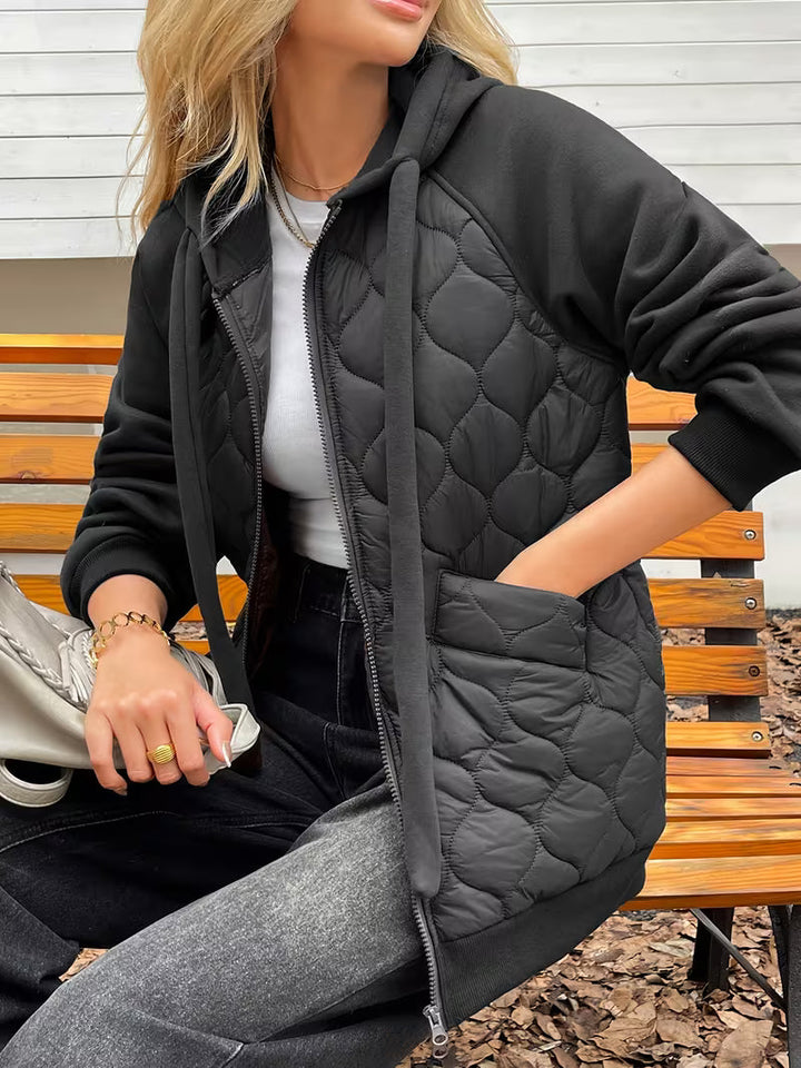Adriyan - Veste à Manches Longues Avec Empiècements Matelassés