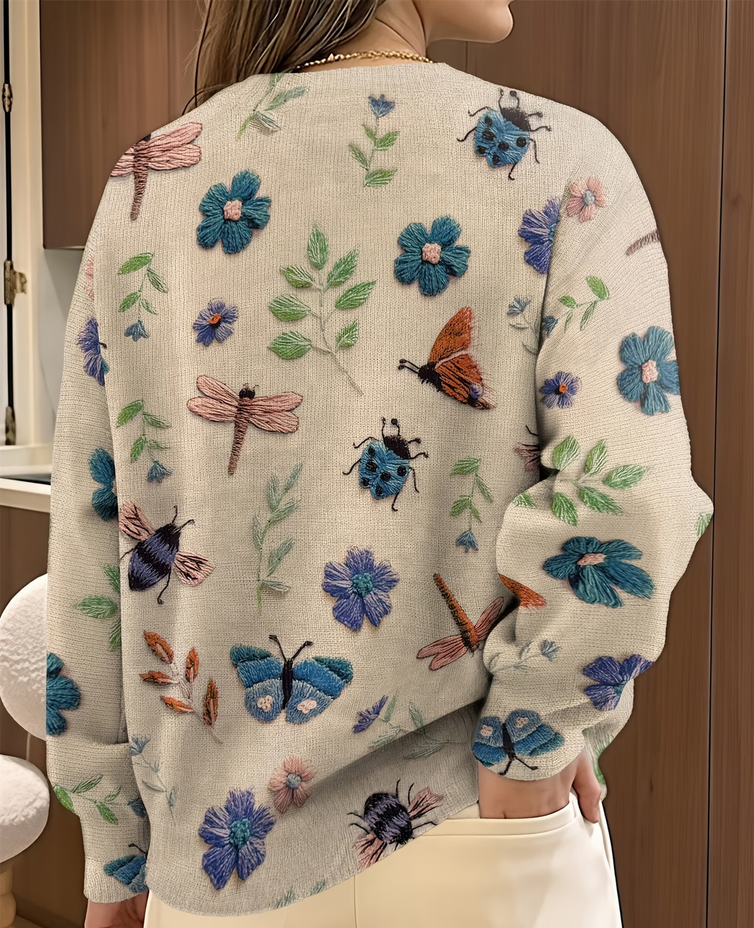 Lesa - Maglione Con Stampa Floreale E Di Insetti
