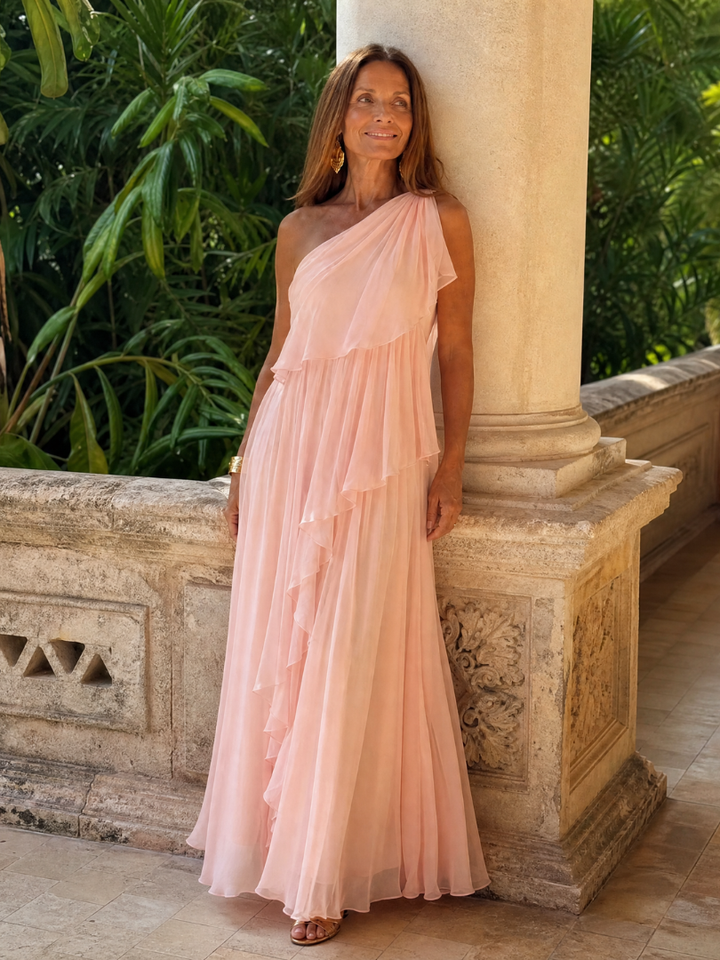 Seyma - Robe Longue À Volants