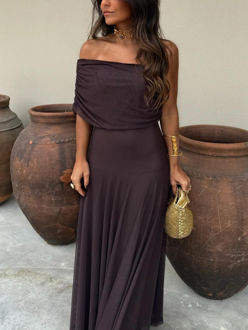 Dainia - Robe Longue Asymétrique en Maille