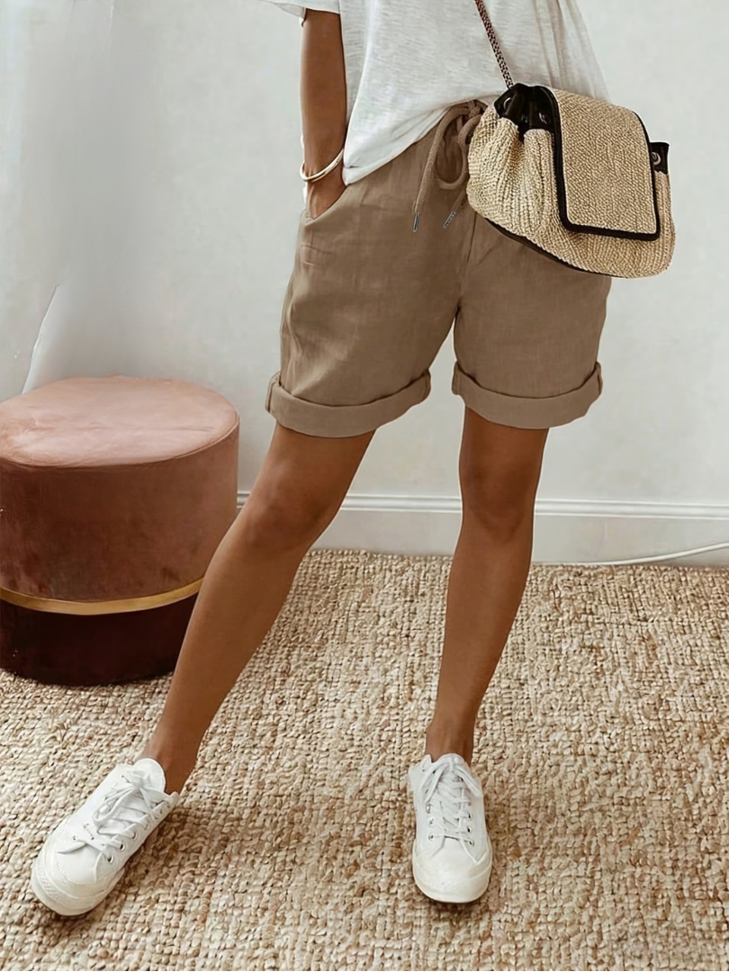 Keely - Short en Lin Confortable
