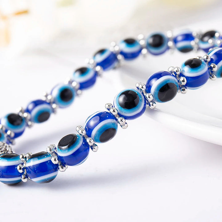 Eliani - Bracelet De Cheville Saphira Avec Breloques « Œil Maléfique »