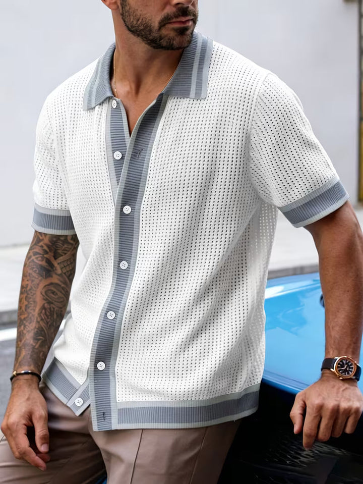 Walt - Chemise En Maille à Col à Revers