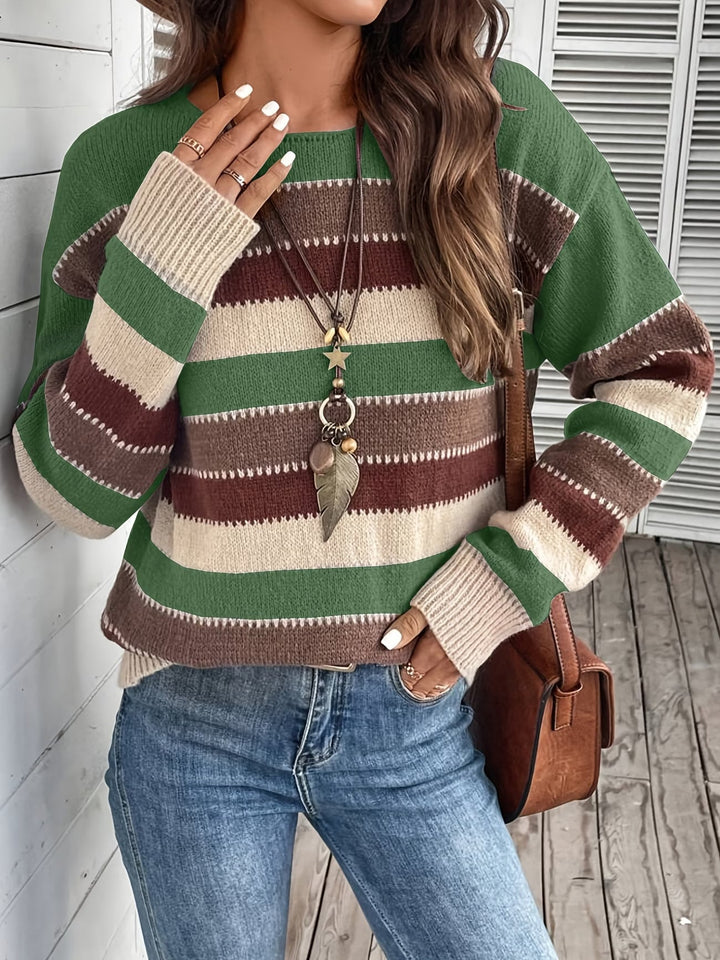 Fadina - Pull en Maille À Manches Longues