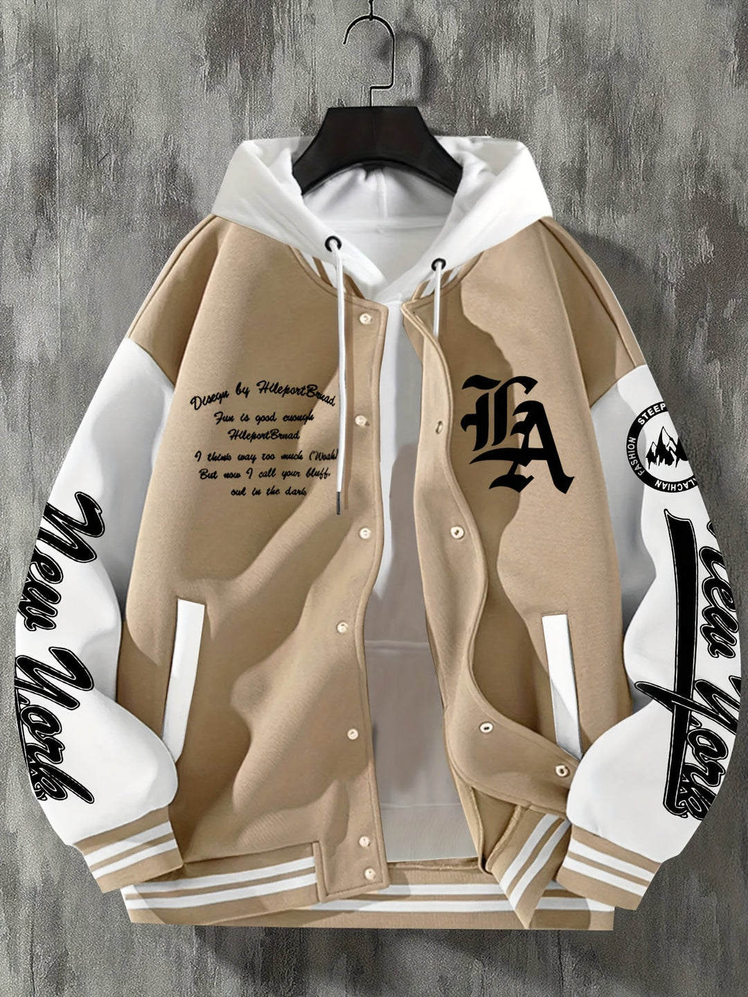 Steinke - Veste de Baseball à Boutonnage Sur le Devant