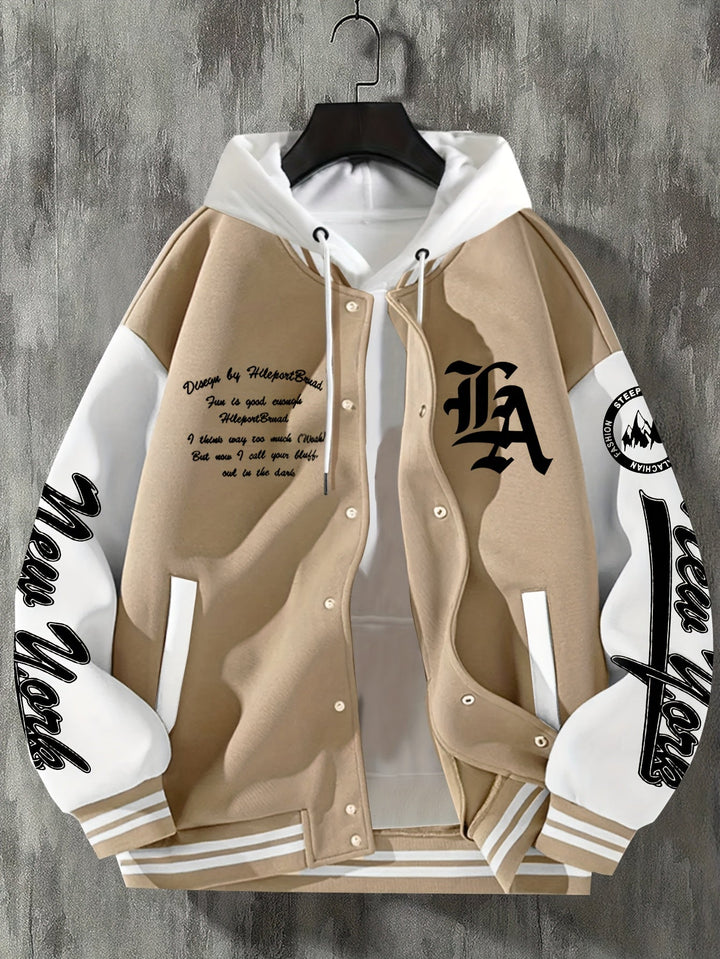Steinke - Veste de Baseball à Boutonnage Sur le Devant