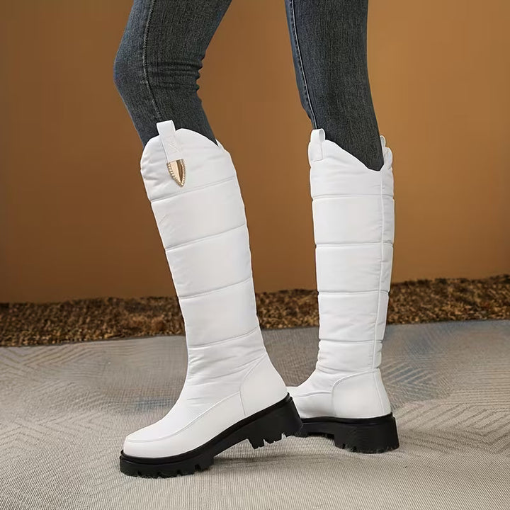 Menna - Bottes D'hiver Montant Jusqu'aux Genoux Avec Semelle Antidérapante