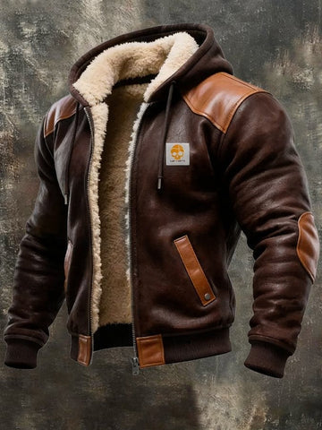 Kruithof - Veste à Capuche Doublée en Polaire