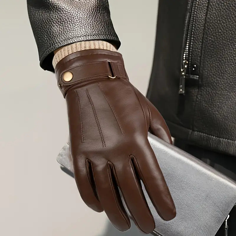 Matheo - Gants D'hiver en Cuir Thermiques